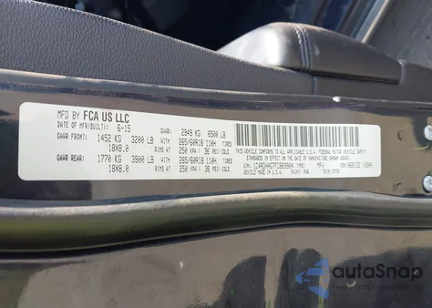 2015 Dodge Durango Sxt from USA, damaged, VIN 1C4RDHAG7FC869904